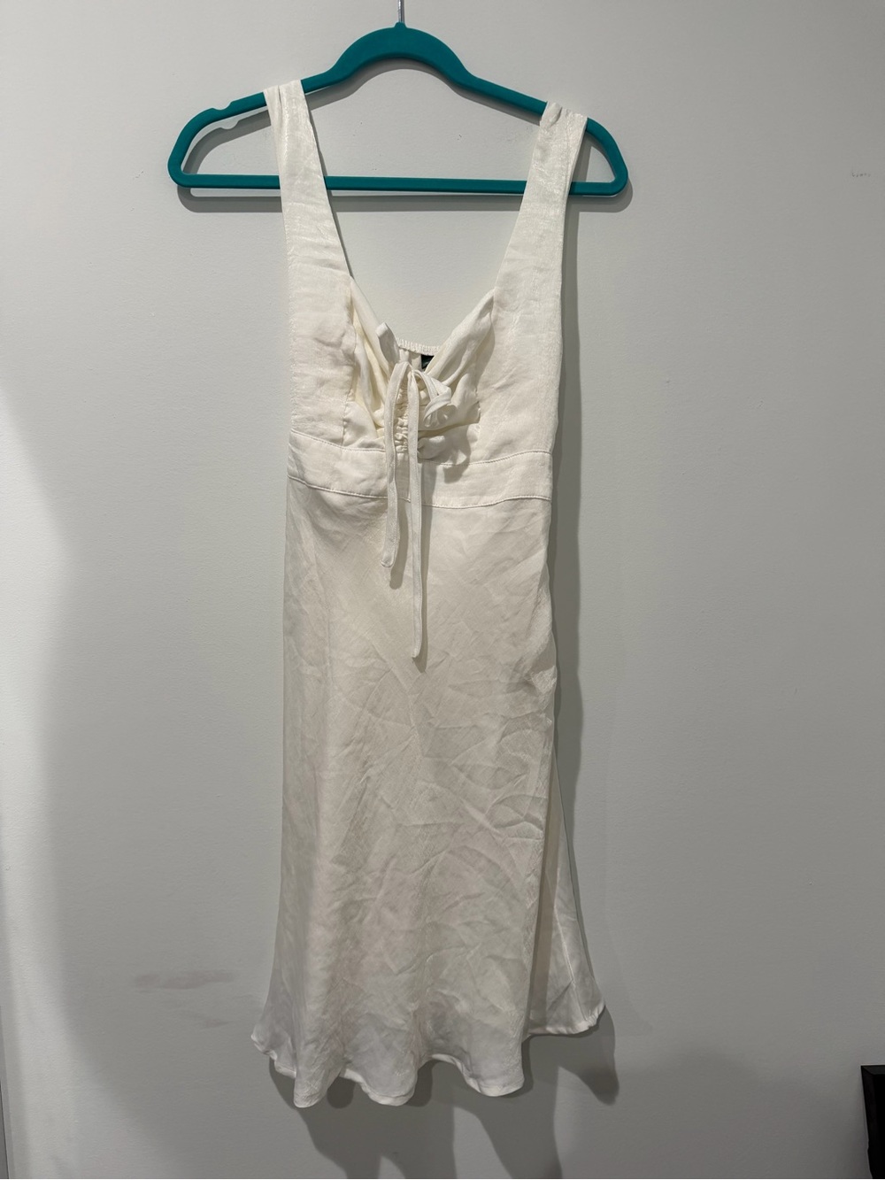wild fable Cream Twist-Front Slip Dress